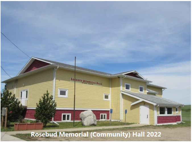 OutsideView of 2-story hall building in Rosebud, formerly the Servern School